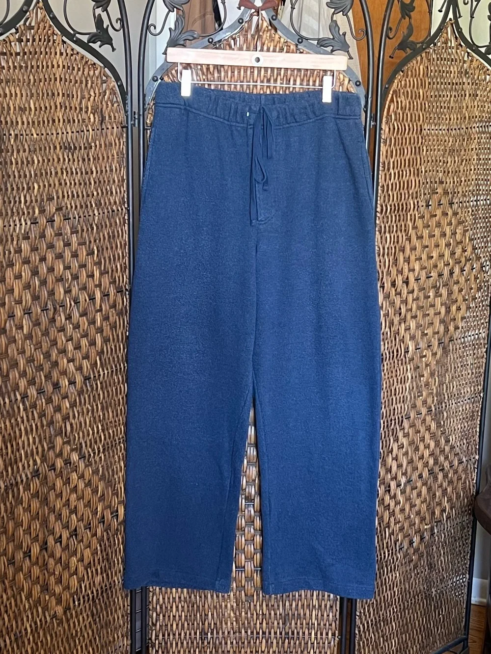 L Orvis Cotton Blend Blue Sweatpants